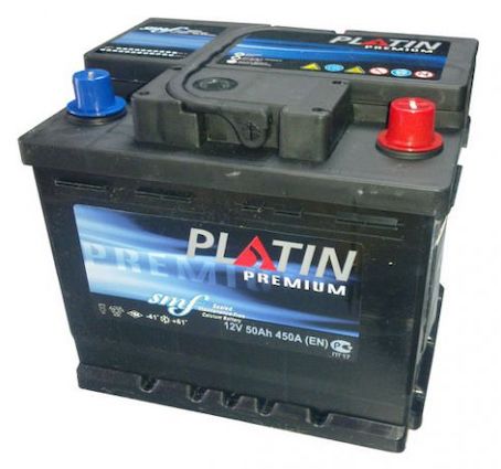 Аккумулятор автомобильный Platin premium 50 Ah (о.п.)